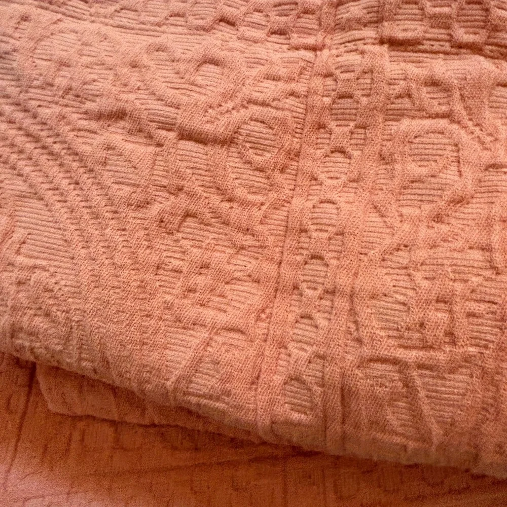 Superior Cotton Fleur De Lis Bedspread 100% Cotton Raised Medallion Quilt Only